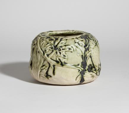 Tiffany Favrile Pottery Bowl with Songbirds 3