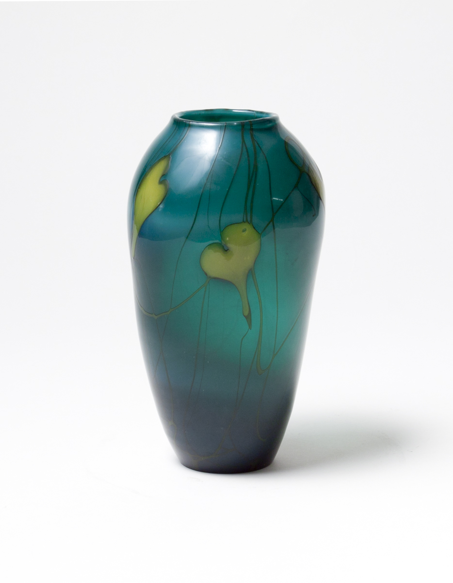 Tiffany Favrile Glass Decorated Vase 1