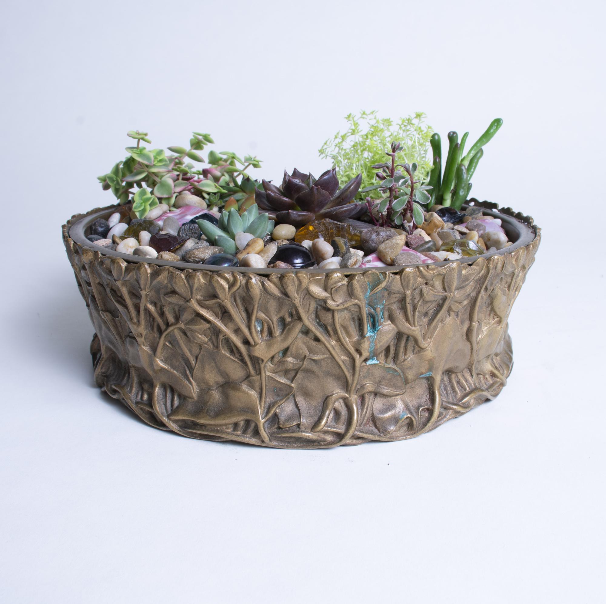 Tiffany Studios Marsh Marigold Planter 4