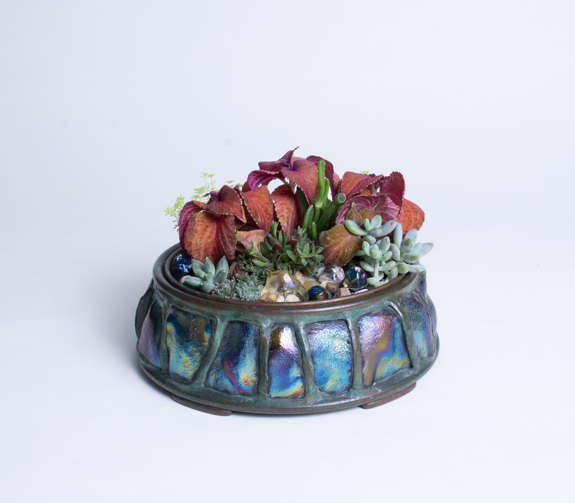 Tiffany Studios Turtleback Planter 4