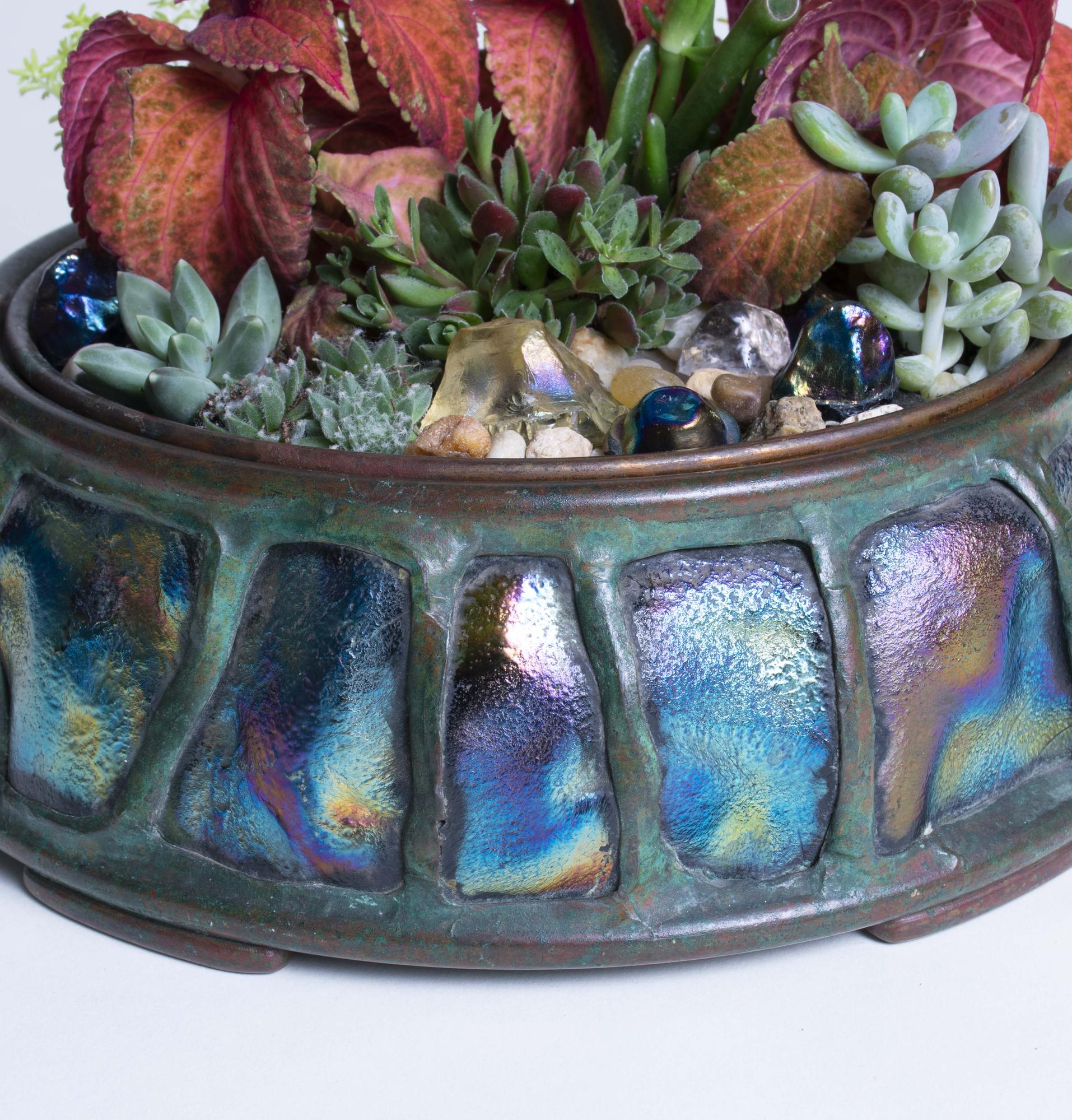 Tiffany Studios Turtleback Planter 2