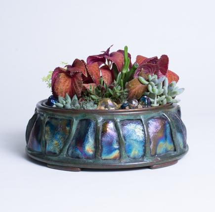 Tiffany Studios Turtleback Planter 1