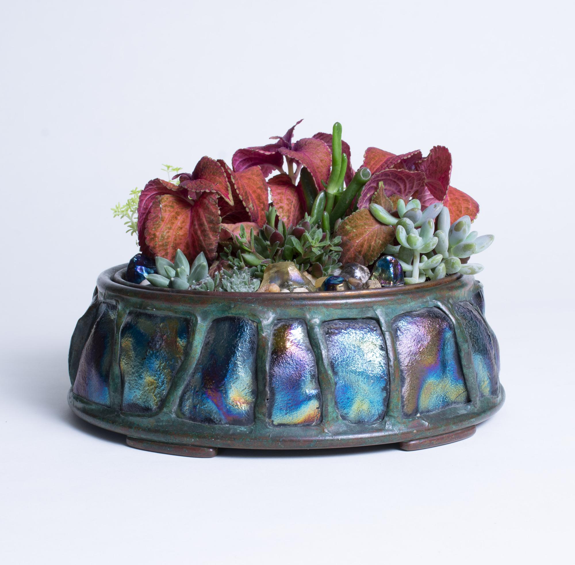 Tiffany Studios Turtleback Planter 1