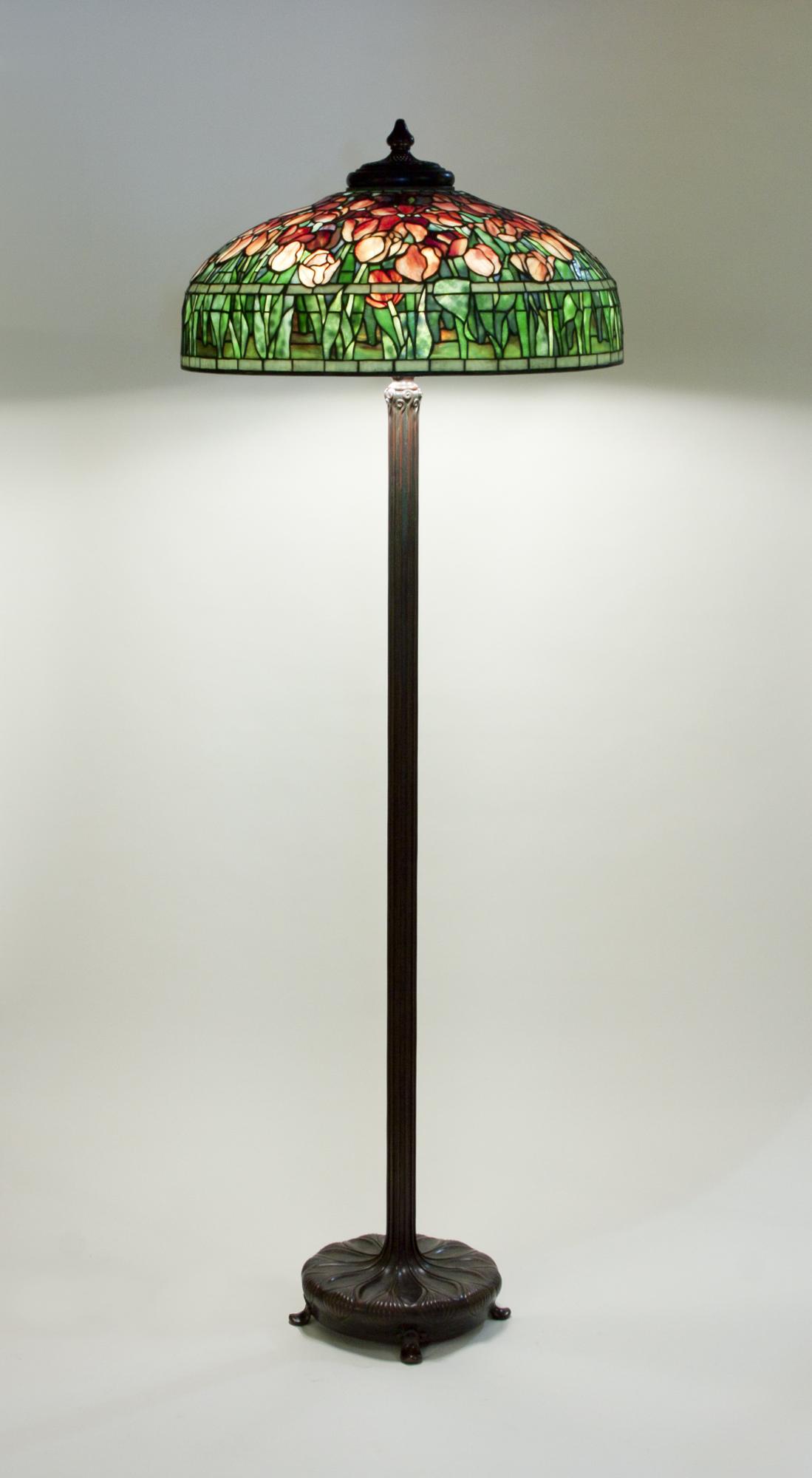 Studios Lamps Catalogue Lillian Nassau Llc Tulip Floor Lamp 1 Diameter 22 Inches Height 64 American Circa 1906