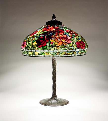 Tiffany Studios Peony Table Lamp 1
