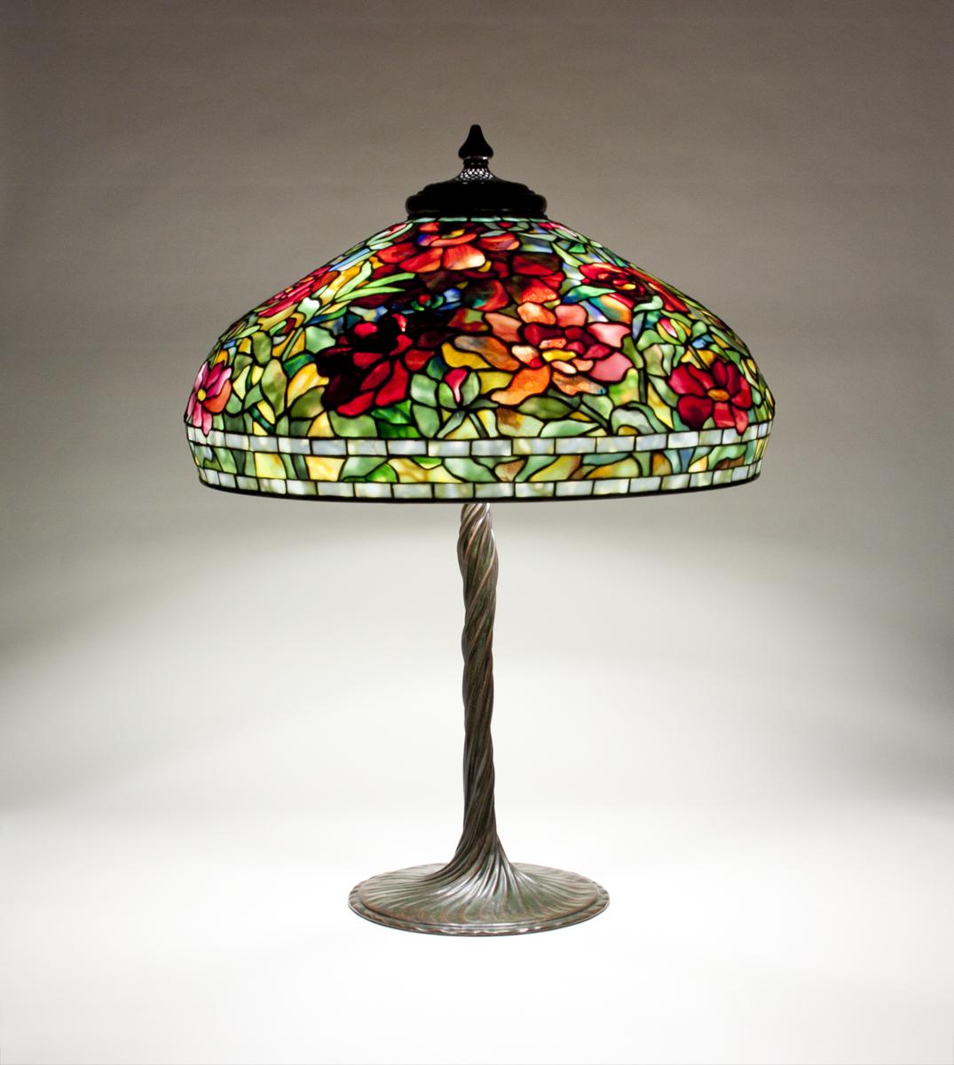 Tiffany Studios Peony Table Lamp 1