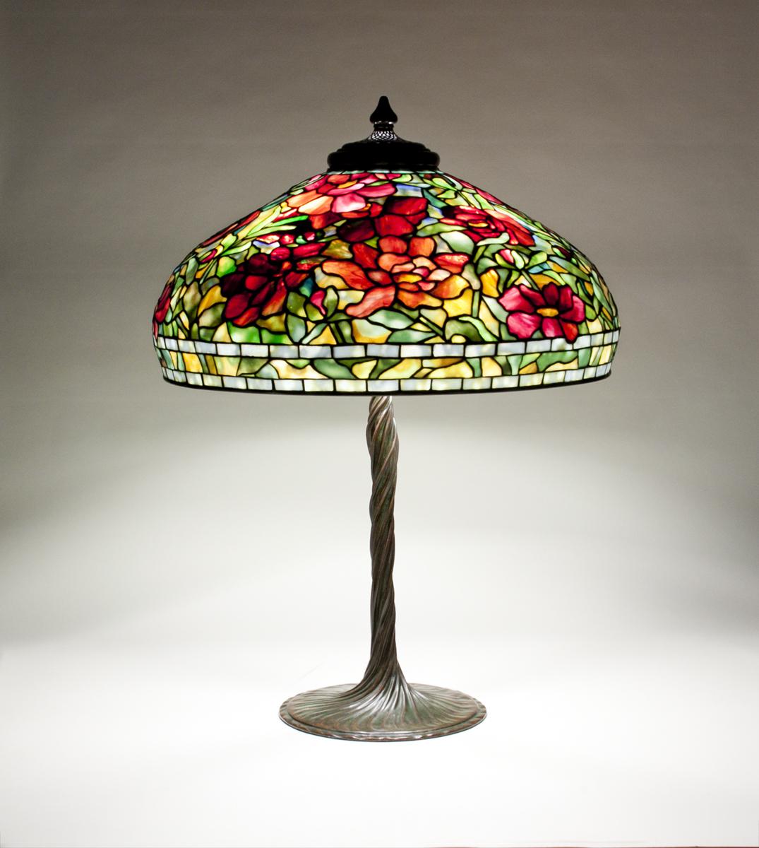 Tiffany Studios Peony Table Lamp 2