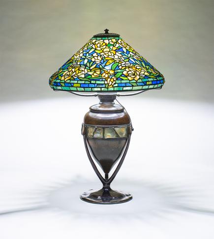 Tiffany Studios Rare Wild Rose Table Lamp 2