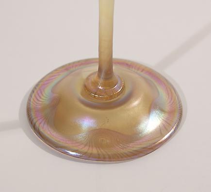 Tiffany Favrile Glass Early Flower Form Vase 2