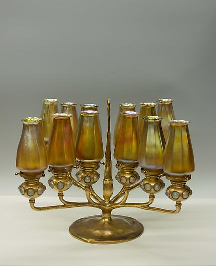 Tiffany Studios <br>12-Light Candelabrum 1