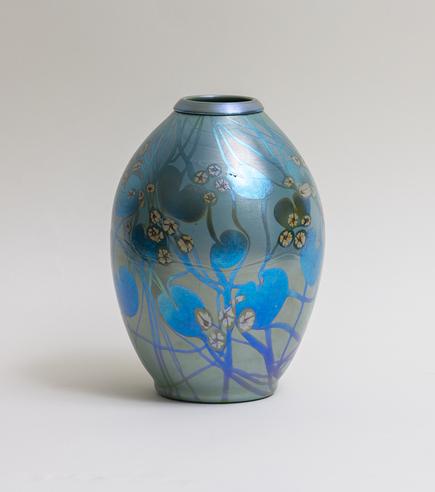 Tiffany Favrile Glass Early Decorated Vase 1