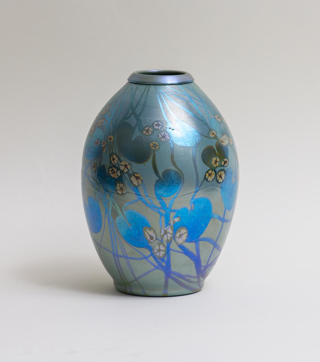 Tiffany Favrile Glass Early Decorated Vase 1