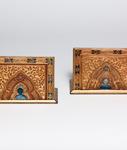 Tiffany Studios <br> Enameled Bookends