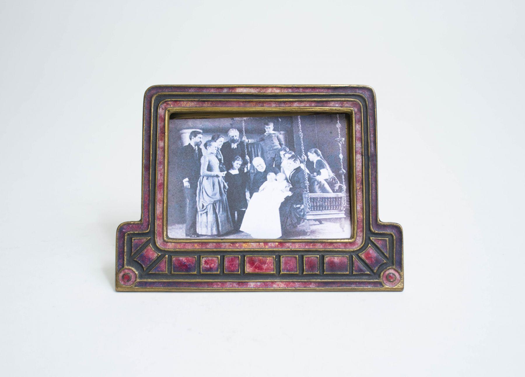 Louis C. Tiffany Furnaces Art Deco Calendar Frame 2
