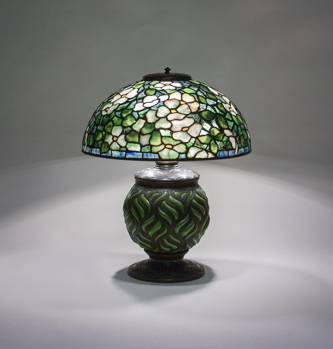 Tiffany Studios Early Dogwood Table Lamp 1