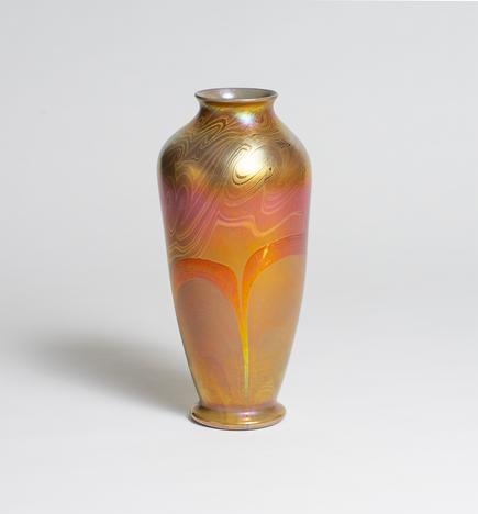 Tiffany Favrile Glass Early Decorated Vase 3