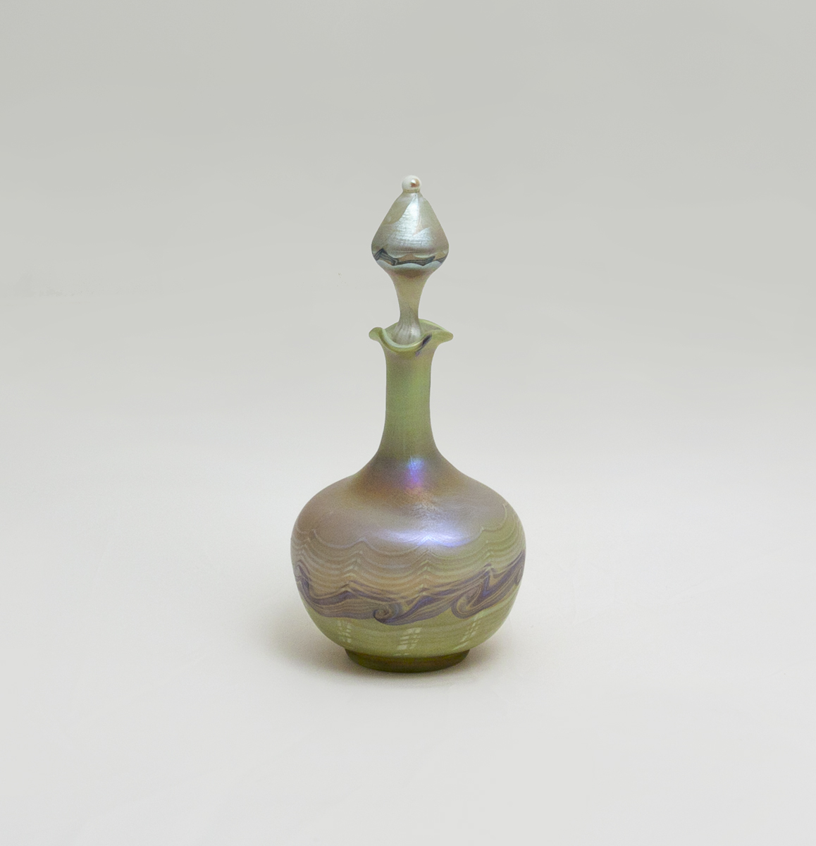 Tiffany Favrile Glass Early Perfume Bottle 1