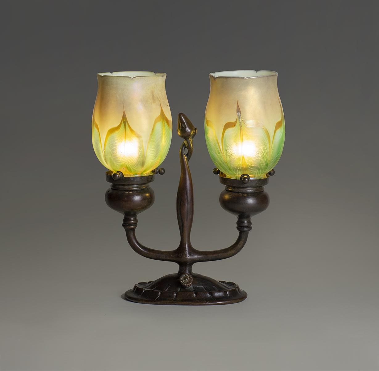 Tiffany Studios Electrified Candelabrum 1