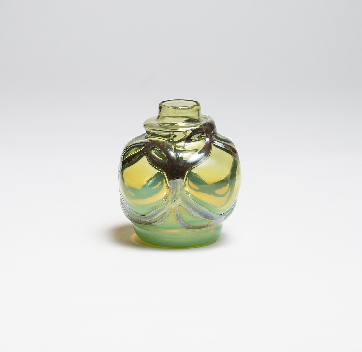 Tiffany Favrile Glass Early Cabinet Vase 2