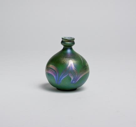 Tiffany Favrile Glass Decorated Cabinet Vase 1