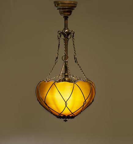 Tiffany Glass & Decorating Co. Early Moorish Hanging Lantern 1
