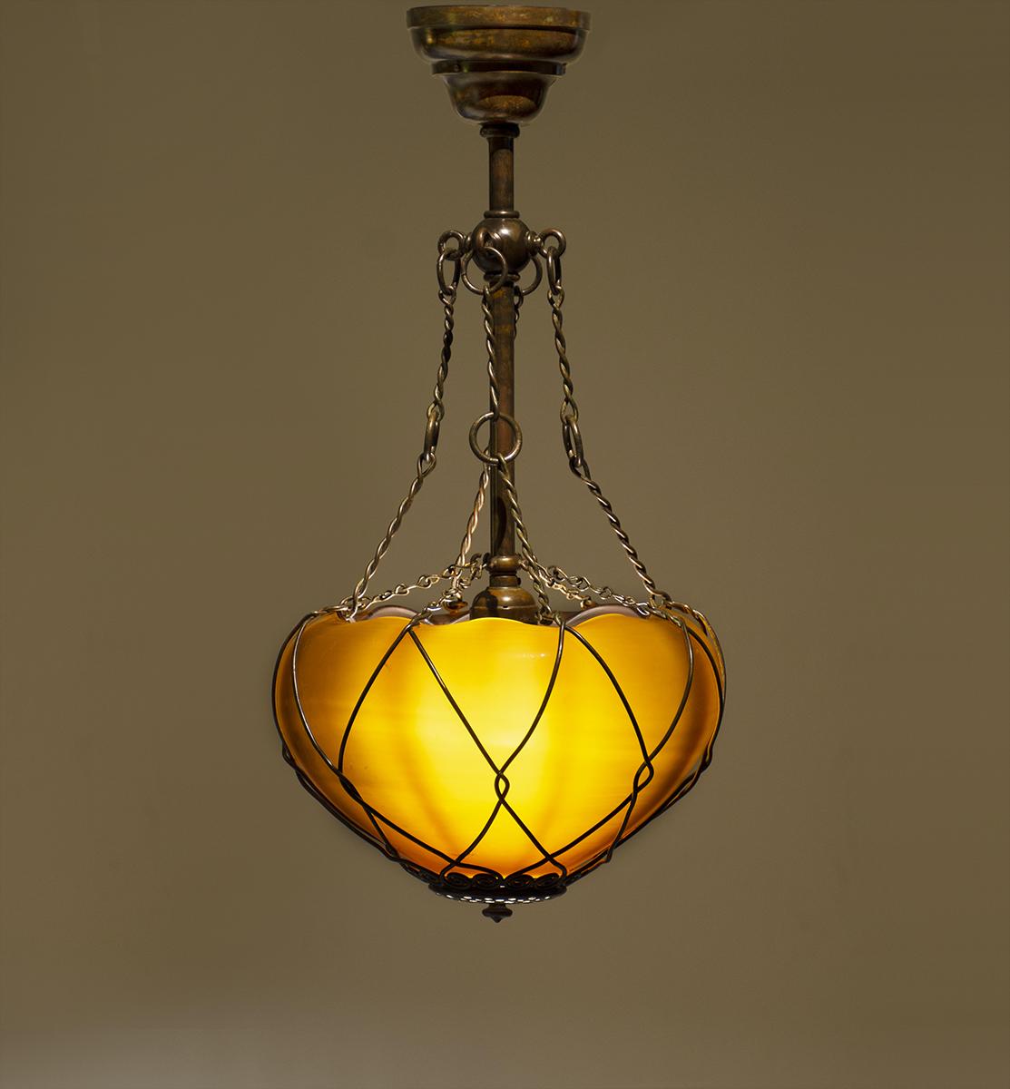 Tiffany Glass & Decorating Co. Early Moorish Hanging Lantern 1