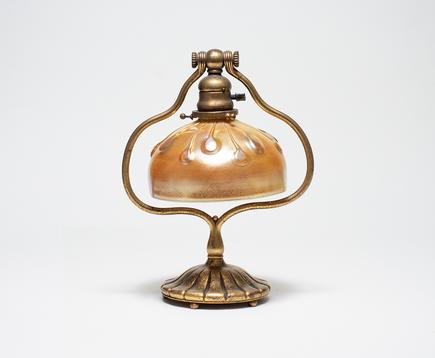 Tiffany Studios Favrile Glass Harp Lamp 2