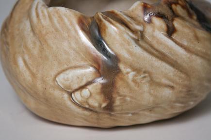 Tiffany Studios Favrile Pottery Vase with Swimming Fish 3