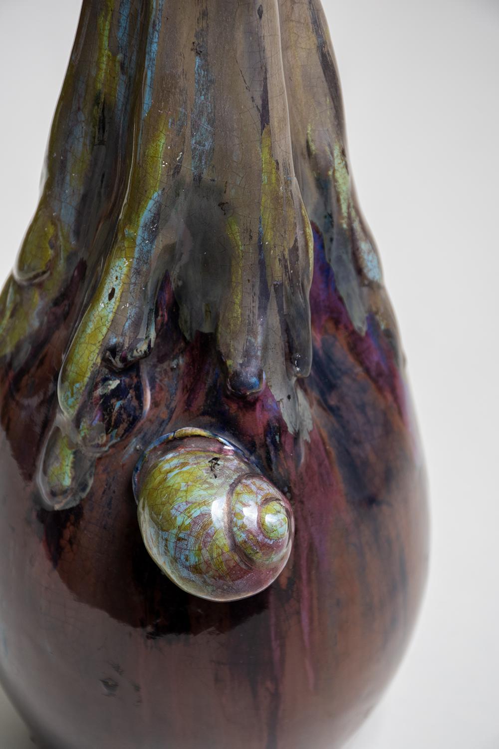 Alfred Renoleau Vase with Snails 4