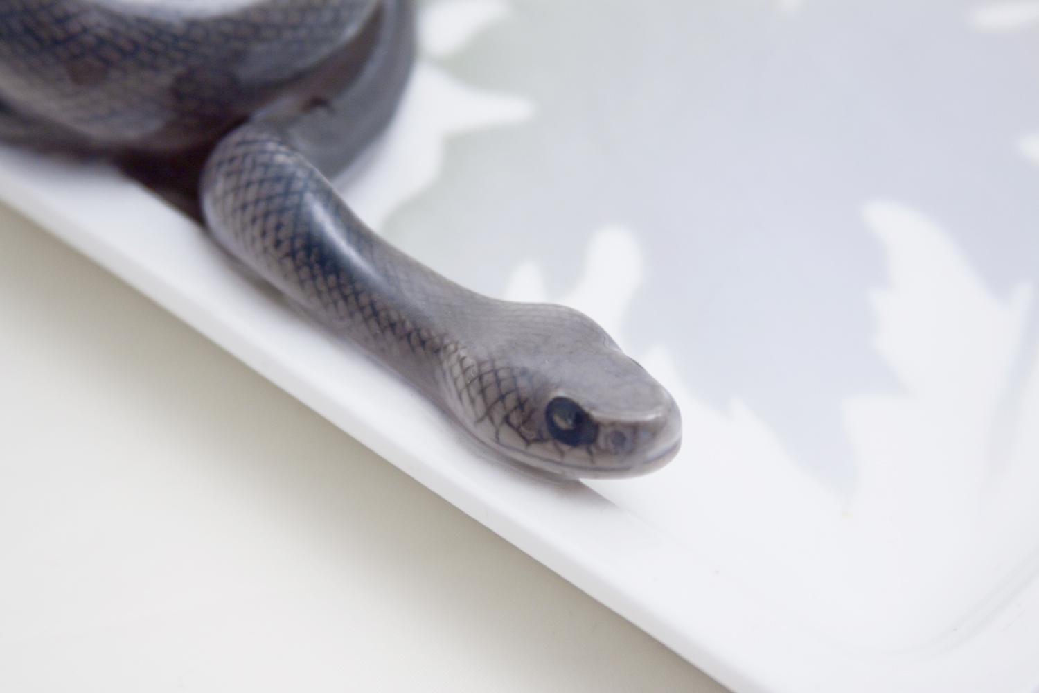 Royal Copenhagen 'Snake and Frog' Inkwell 3