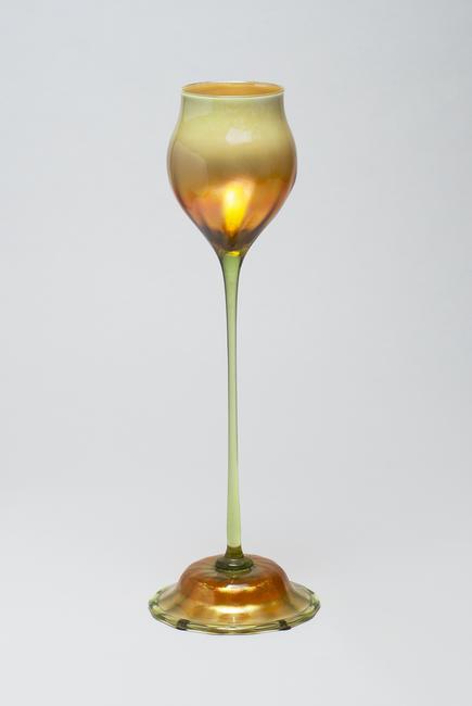 Tiffany Favrile Glass Flower Form Vase 1