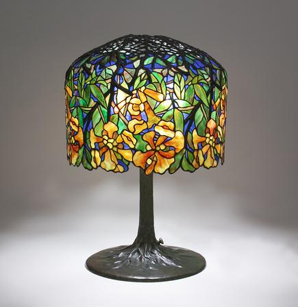 Tiffany Studios Trumpet Creeper Table Lamp 1
