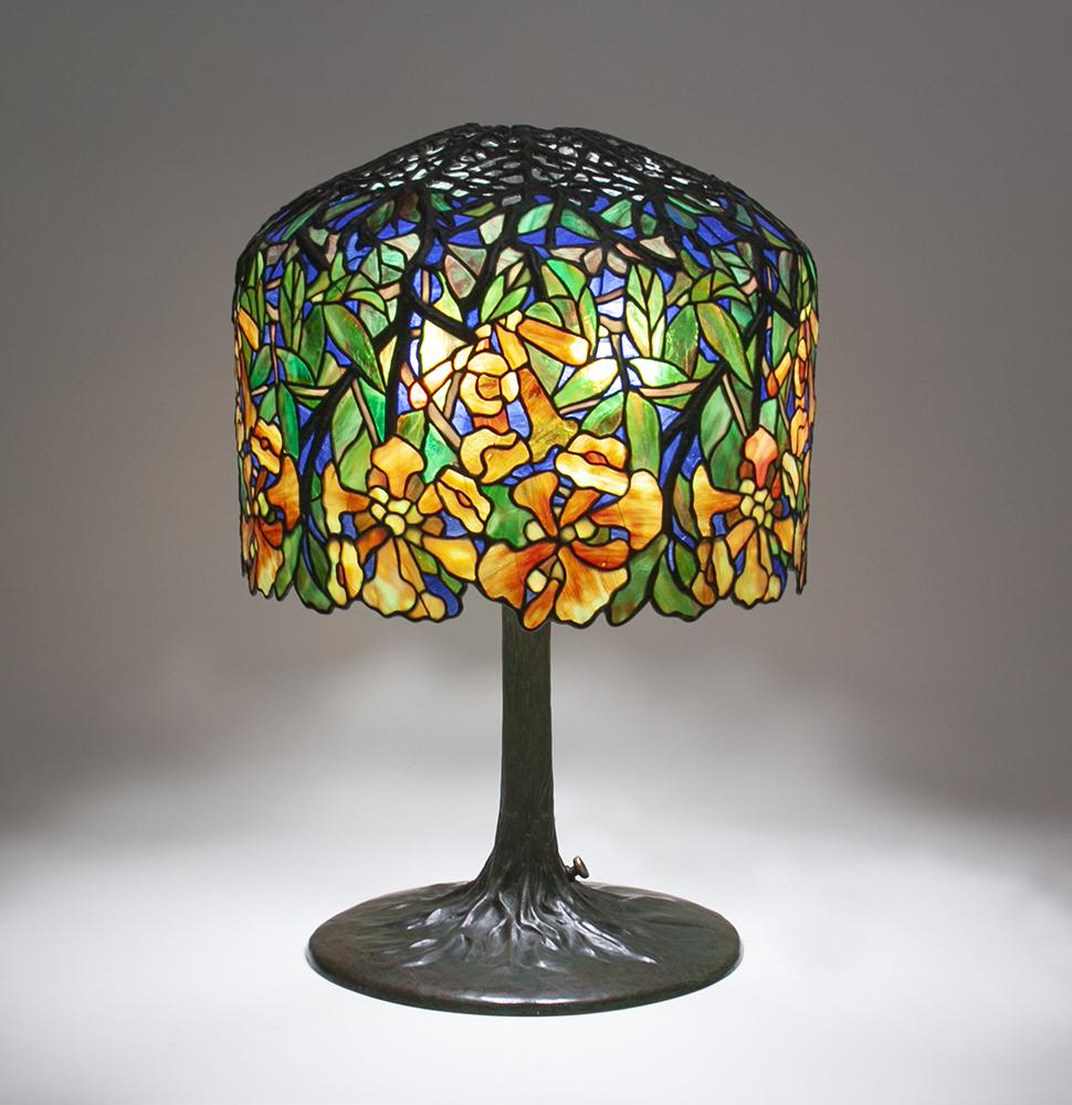 Tiffany Studios Trumpet Creeper Table Lamp 1