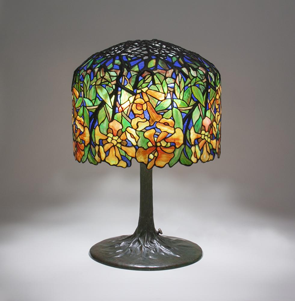 Tiffany Studios Trumpet Creeper Table Lamp 2