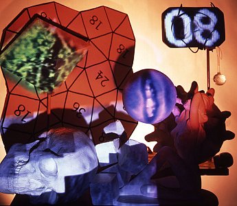 <i>Actions Speak Louder than Images, </i>1998
Mixed media with video projection
152.5 x 91.5 x 76 cm