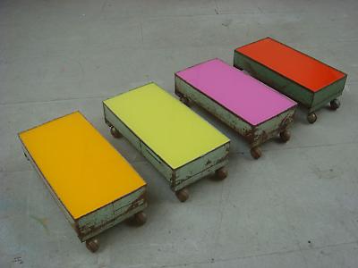 David Batchelor
<i>I Love King's Cross and King's Cross Loves Me</i>, 2009
Found objects, acrylic sheet and household paint
66 x 30.5 x 22 cm each
Overall dims variable