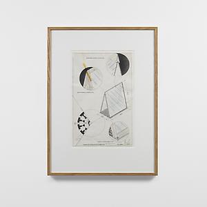 <i>Architectural drawing for Walkway with Triangular Two-Way Mirror Roof, </i>1988
Pencil, ink and crayon on paper
68 x 50.6 x 3.8 cm