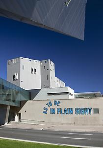 Lawrence Weiner
Outdoor commission of AS TO BE IN PLAIN SIGHT at the Denver Art Museum, Colorado, 2011