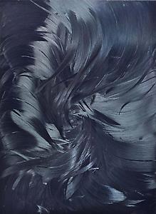 Jason Martin
<i>Dark delft blue / black</i> 2011
Oil on aluminium
245 x 180 x 10 cm