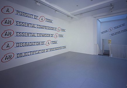 <i>WITHIN A REALM OF RELATIVE FORM,</i> 2005
Language & the materials referred to
Dimensions variable