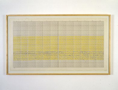 On Kawara
<i>Calendar "100 Years",</i> 1985
Pencil and coloured pen on paper