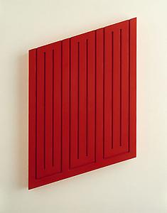 Donald Judd
<i>Untitled</i>, 1968
Light cadmium red oil on wood
52.7 x 42.5 x 5 cm