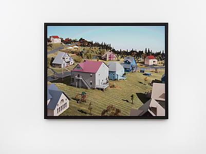 James Casebere
<i>Landscape with Houses (Dutchess County, NY) #4,</i> 2010
Framed digital chromogenic print mounted to Dibond, glazed with Mirogard Plus glass
111.8 x 146.7 cm (print)