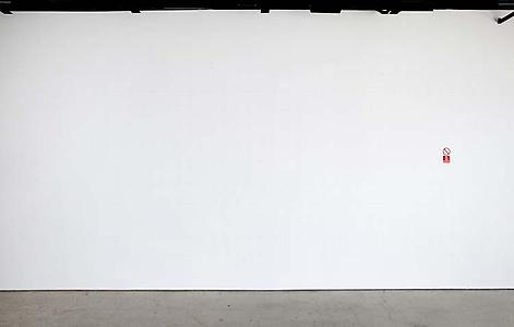 Ceal Floyer, <i>Do Not Remove,</i> 2011, Wall plugs, ready-made "Do not Remove" sign, wall, Variable