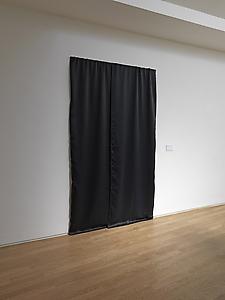 Ryan Gander
<i>The Best Club,</i> 2012
Black out curtain, plaque
220 x 152 cm