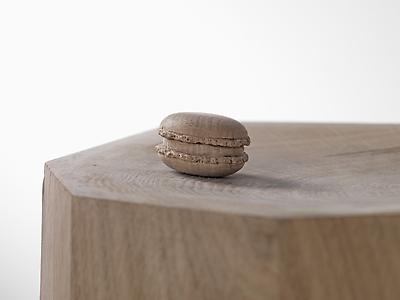 Ryan Gander
<i>The way things collide (macaron, meet stool), </i>2012
Mixed media
Detail
Wooden sculpture: 59.8 x 46 x 46 cm
Plinth 100 x 46 x 46 cm
