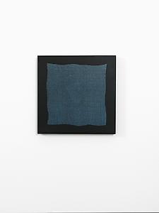 Shirazeh Houshiary
<i>Untitled,</i> 2008
Blue and grey pencil on black aquacryl on canvas
40 x 40 cm