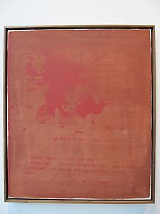 John Latham
<i>Boy-Girl, </i>1967-74
Screen print on canvas
82 x 70 x 5 cm