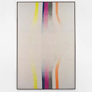 John Latham
<i>Forcefield, </i>1967
Spray paint on canvas
277.4 cm x 181.3 cm
