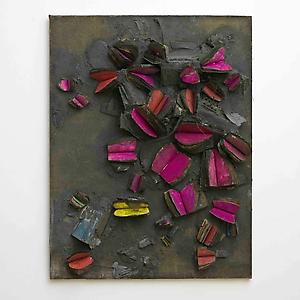 John Latham
<i>Untitled, </i>1958
mixed media on canvas
160 x 122 cm